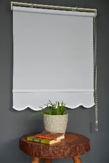 Halim Perdesan Pl-01 Beyaz Renk Polyester Thin Mat Stor Perde