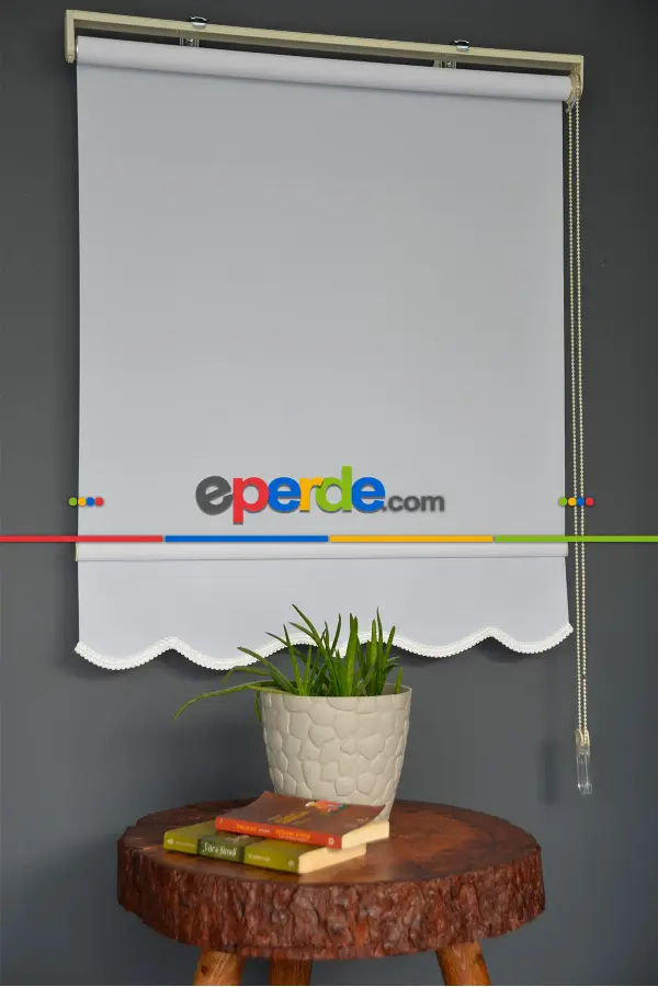 Halim Perdesan Pl-01 Beyaz Renk Polyester Thin Mat Stor Perde