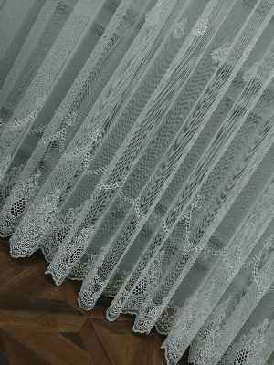 Tül Perde Geniş Etek Grek- Ekru