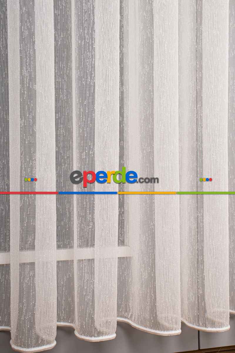 Salon Tül Perde - Tül Fırsat !!! Şantuk Birinci Kalite Tül Ekru Renk Kırık Beyaz- Ekru