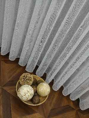 Beyaz Şantuk Düz Tül Perde 2023 Konak Özel Seri Ütü İstemez!- Beyaz - Kurşunlu Tül