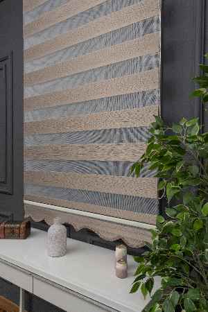 Mutfak Zebra Perde Düz Seri- Beyaz