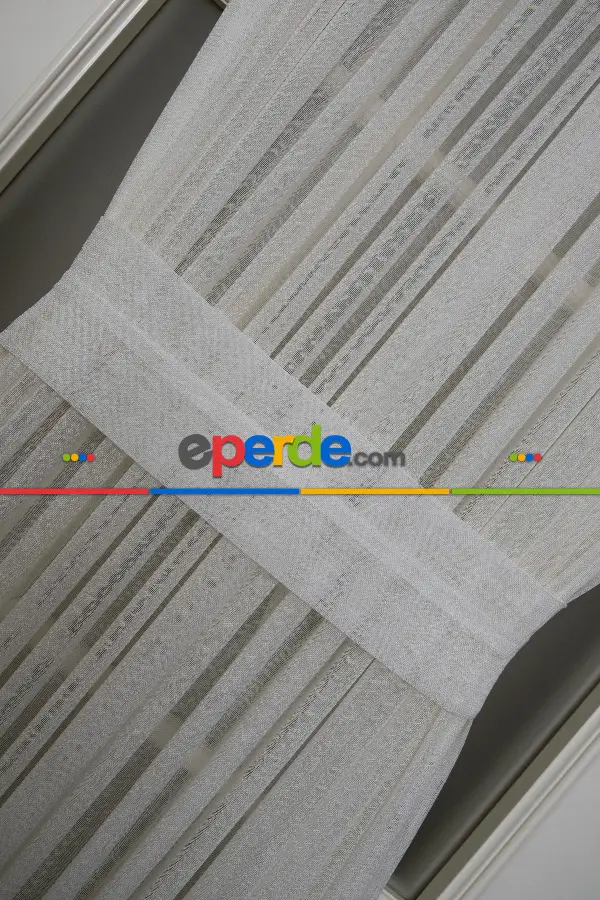 Keten Tül Ütü İstemez Dökümlü Tül