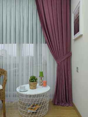 Soft Gül Kurusu Fon Perde Geniş En (285)- Gül Kurusu Açık