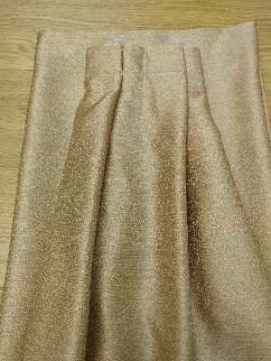 Salon Perdesi - Bej Desenli Jakar Fon Perde (geniş En:280 Kumaş)- Bej