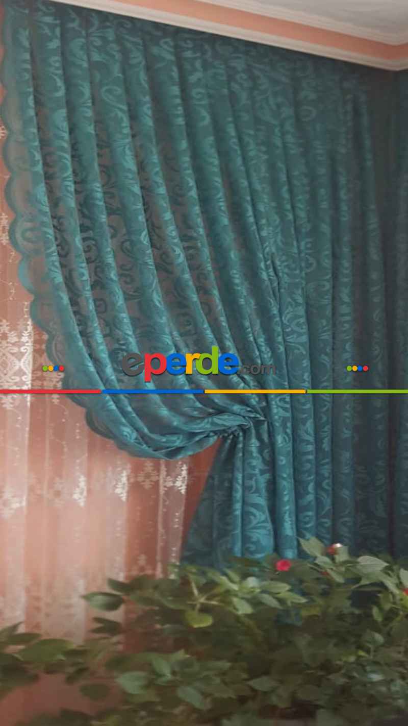 Turkuaz Petrol Kahverengi Renk Şal Desen Tasarım Yanki Kruvaze Tiyatro Modeleri