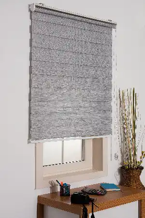#üreticifirma %40 İndirimli!!! Gri Bambu Zebra Perde Ozel Fiyat- Gri Açık