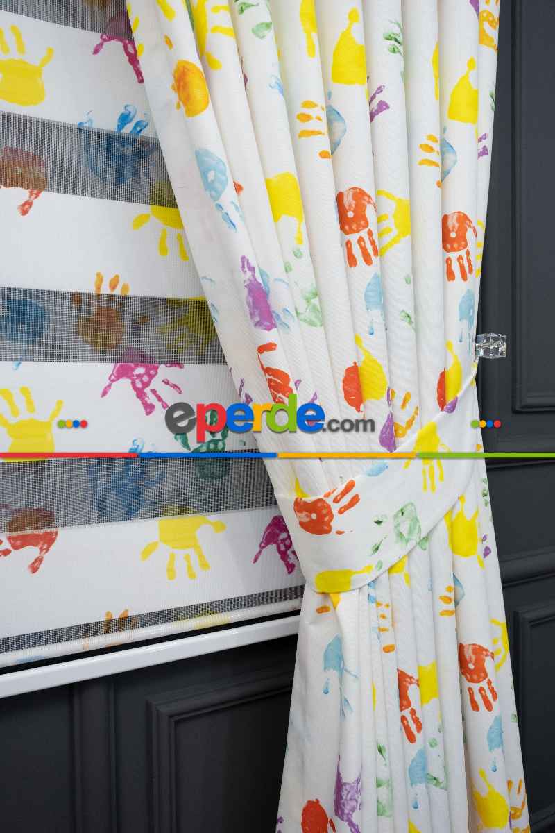 Trend Bebek - Çocuk - Genç Odası Fon Perde Modelleri 2025 (sınırsız En Ölçüsü )- Yeşil-mavi-kırmızı-mürdüm-mavi Açık-hardal Sarısı