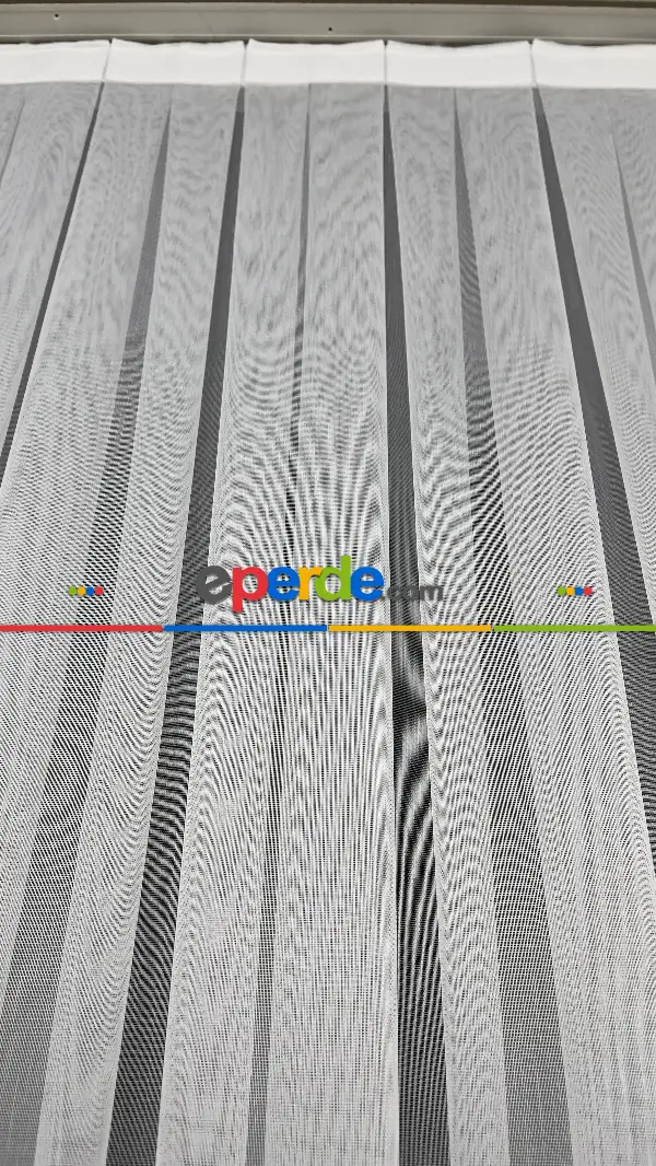 Oturma Odası - Premium Seri Trend Perde Modelleri 2023-kabartma Atlas İplikle Nakışlı İşleme Tül Perde 02