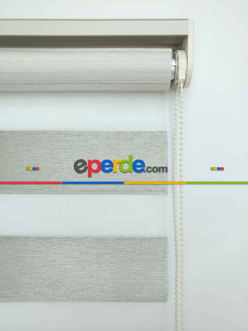 Mutfak - Zebra Perde -karartma Blackout Zebra (kalın Doku Zeminli)- Bej