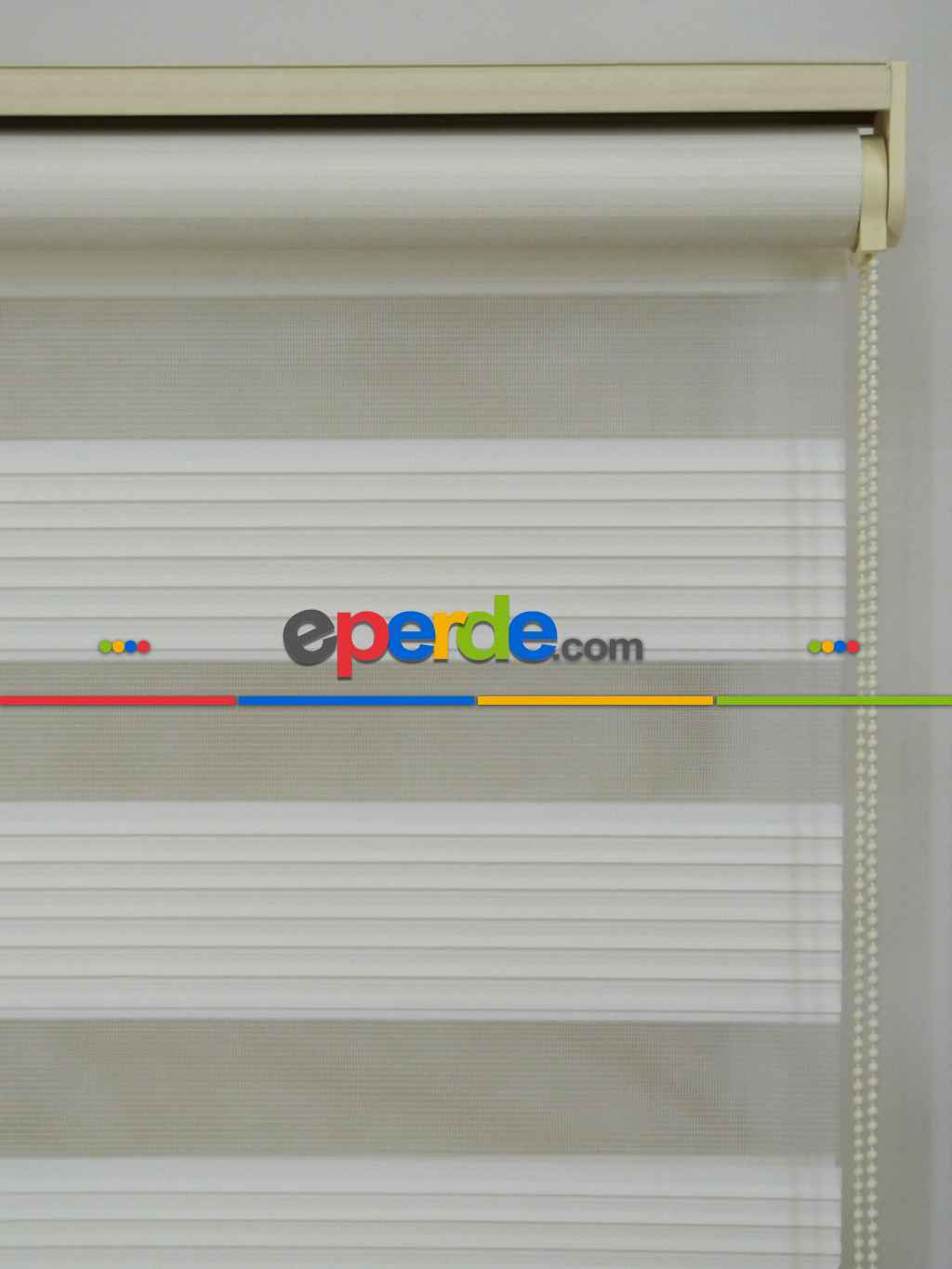 Zebra Perde Dar Plise (pileli) Serisi 425-05- Krem Açık