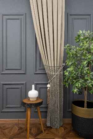 Desenli Pano Fon Perde