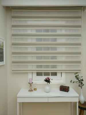 Salon Zebra Perde - Zebra Perde - Degrade Pileli Zebra ( Renk Geçişli Pileli )- Bej