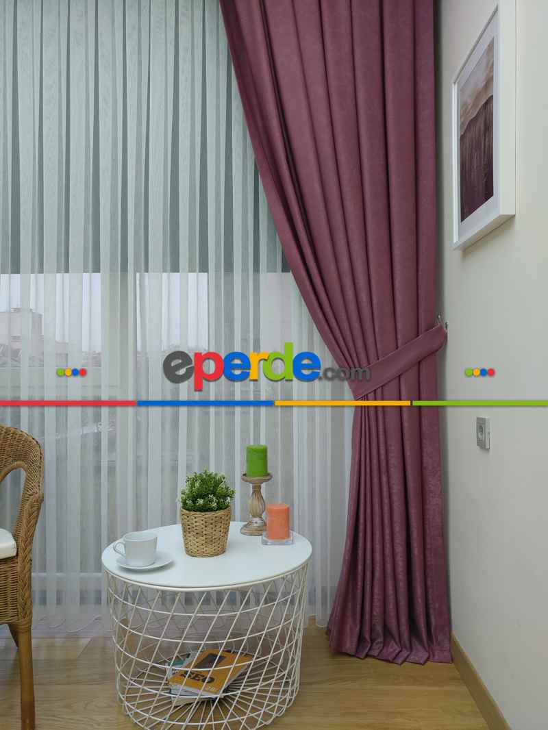 Soft Fon Perde- Gül Kurusu Açık