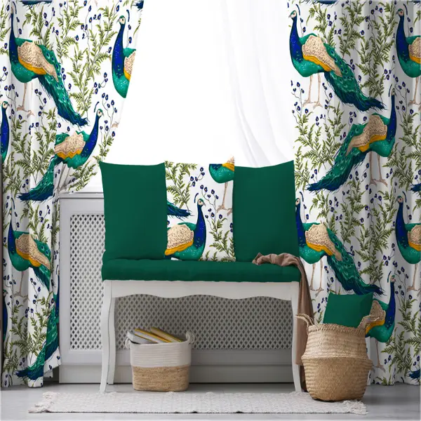 Çocuk Odası - Çocuk Odası Fon Perde Evim 2046-1 Kumaşı Kalındır Duck Bezi Değildir