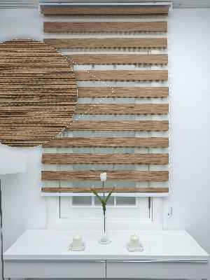 #üreticifirma %40 Indirimli !!! Kahverengi Bambu Zebra Perde Ozel Fiyat- Kahverengi