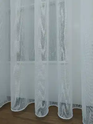 Perdeks Home Tül Perde 01 Lux Series- Ekru - Kurşunlu Tül
