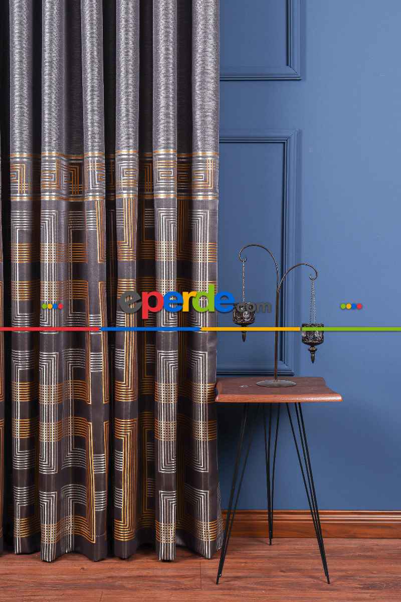 Salon - Asus Jakar Dokuma Fon Perde