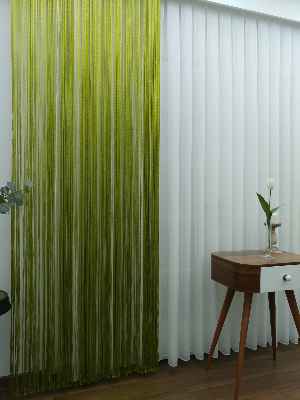 Yeşil İp Perde - Fıstık Yeşili- Yeşil