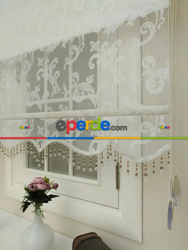 Brillant - Tül Stor Perde - Leke Tutmaz- 1. Kalite - Ekru Renk