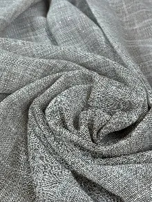 Oturma Odası - Simli Özel İplik Doğal Doku Düz Tül Perde - Özel Dokuma Ağır Gramajlı Premium