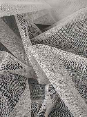 Oturma Odası - Modern Dökümlü Tül Perde - Açık Gri