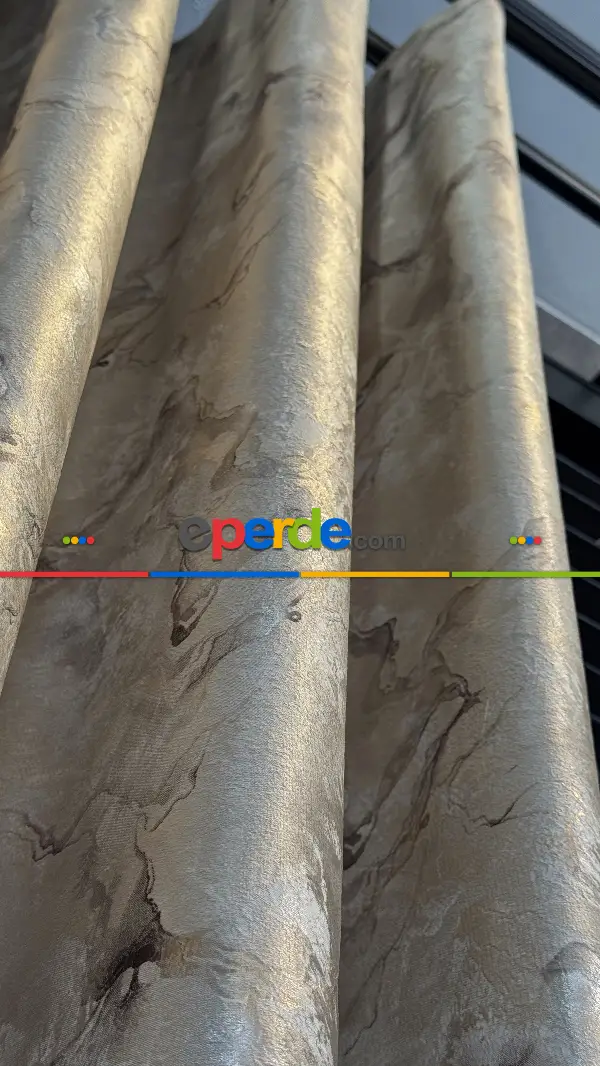 Bej İthal Kadife Fon Perde