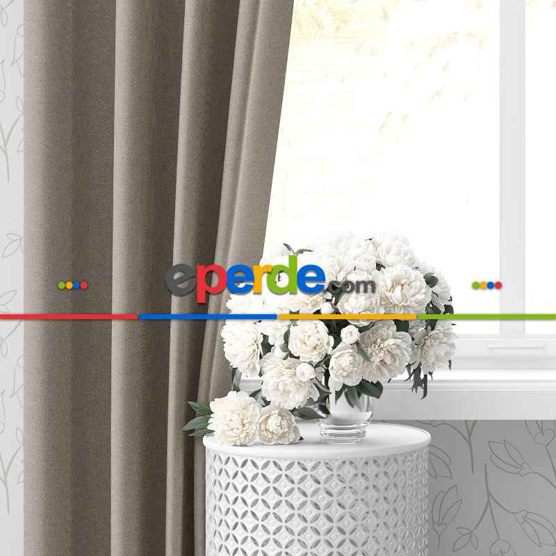 Blackout Karartma Tek Kanat Fon Perde Taş