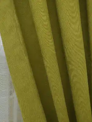 Fıstık Yeşil Düz Fon Perde 180cm En- Fıstık Yeşili