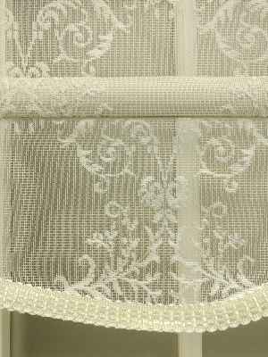 Mutfak Tül Stor Perde - Çiftli Sistem- Beyaz