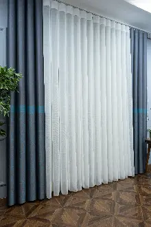 Lens Akıllı Dikey Tül Perde Koza-35- Çok Renkli 2