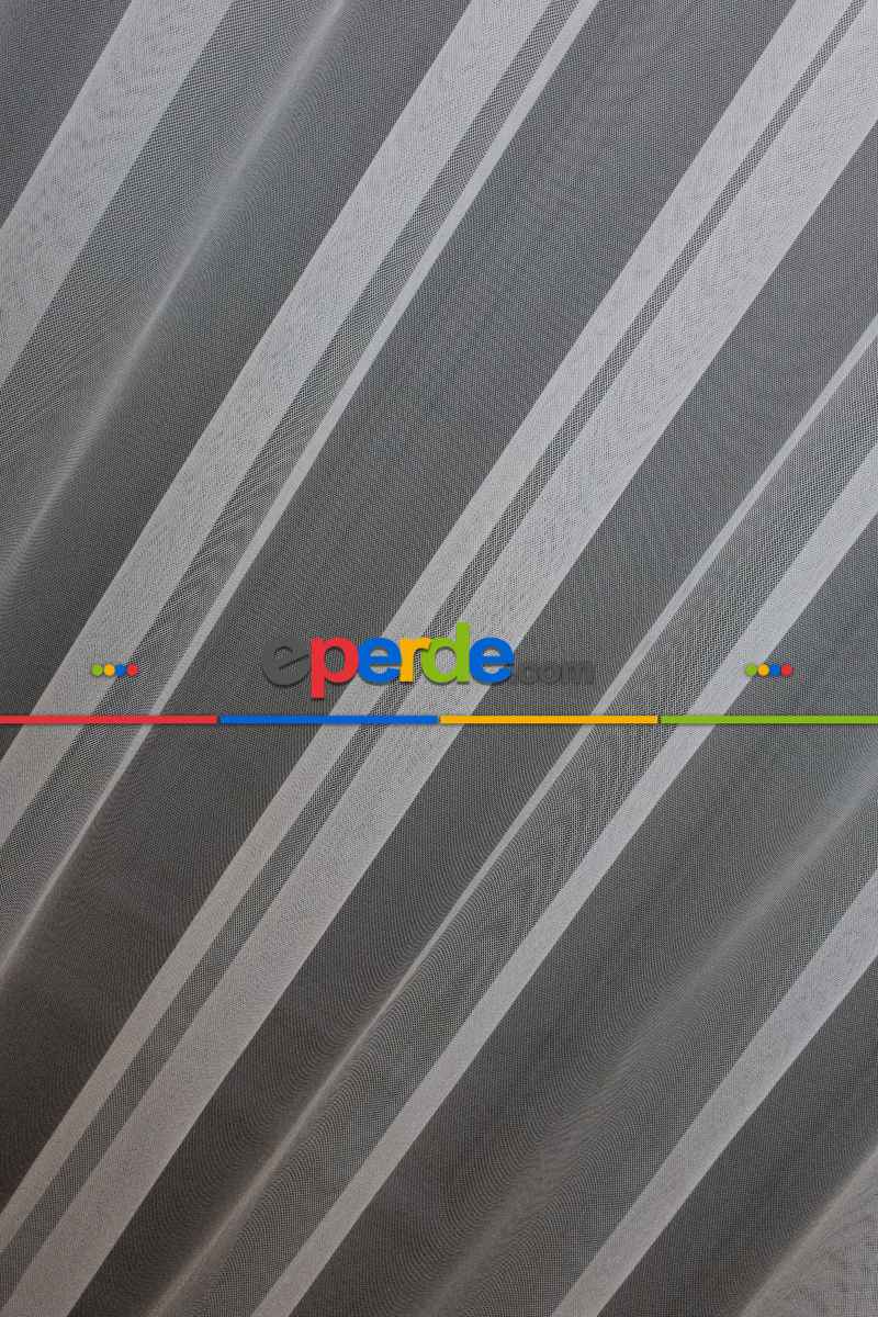 Yatak Odası - Tül Yarım Renkli Degrade Tül Renkli Tül