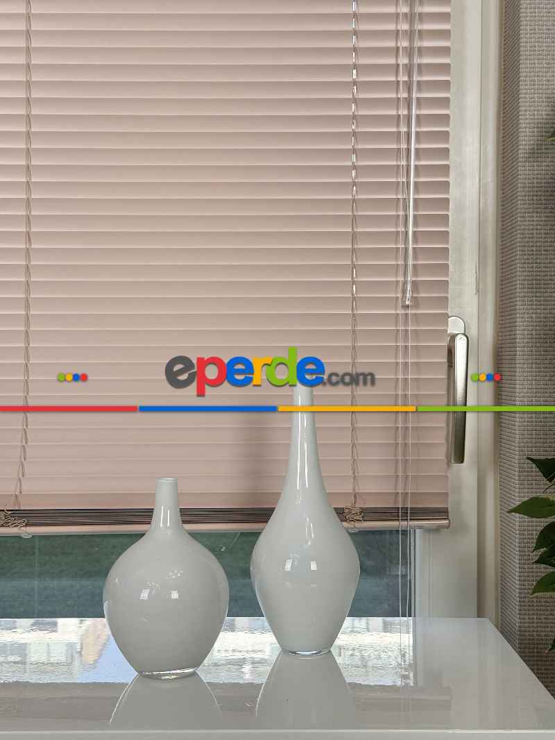 Pembe Alüminyum Jaluzi Perde - 25mm