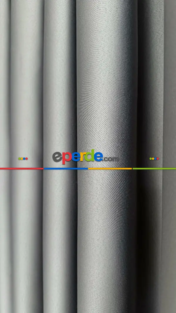 Gri Blackout - Karartma Fon Perde, Premium Kalite Serisidir, %90 Oranında Işığı Keser