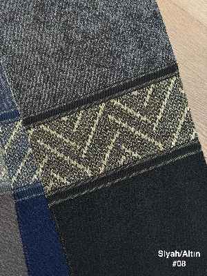 7 Farklı Renk Bordürlü Jakar Dokuma Fon Perde, Premium Kalite Seri