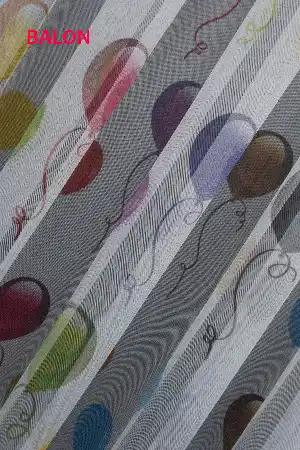 Bebek Odası - 6 Değişik Desen Çocuk Ve Genç Modern Tül Perde - Elit Ürün