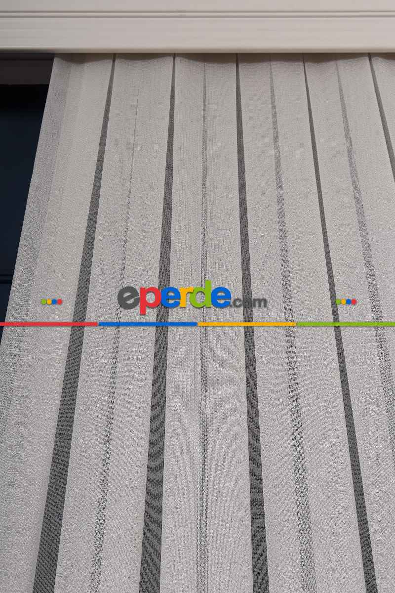 Salon Tül - Ekru Düz Tül Perde Ütü Istemez