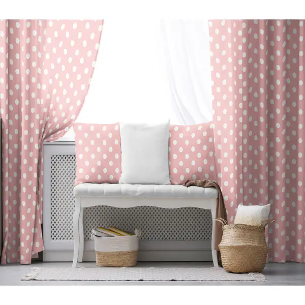 Çocuk Odası - Çocuk Fon Perde Evim1616-12 Kumaşı Kalındır Duck Bezi Değildir- Mavi-beyaz