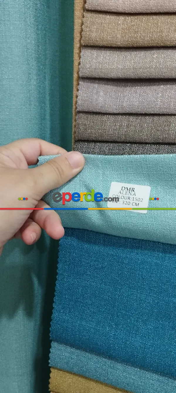 Yatak Odası - Geniş Enli Jakarlı Dokuma Salon Yatak Odası Lüks Perdeler 33 Renk Seçenekli