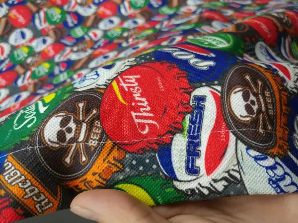 Pop-art Desenli Fon Perde Evm435 -p - Kumaşı Kalındır Duck Bezi Değildir.- Mavi-Kahve-Çok Renkli