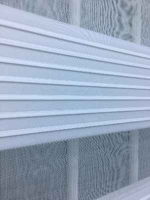 Zebra Perde - Beyaz - Geniş Plise Model- Beyaz