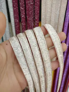 Mutfak İp Perde - Açık Pembe Rengi İp Perde İpek Duble Serisi- Pembe-gümüş