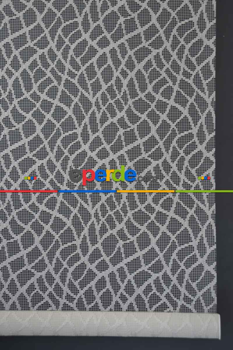 Halim Perdesan Dacuz-93 Beyaz Renk Etekli Veya Eteksiz Çift Mekanizmalı Tül Stor Perde