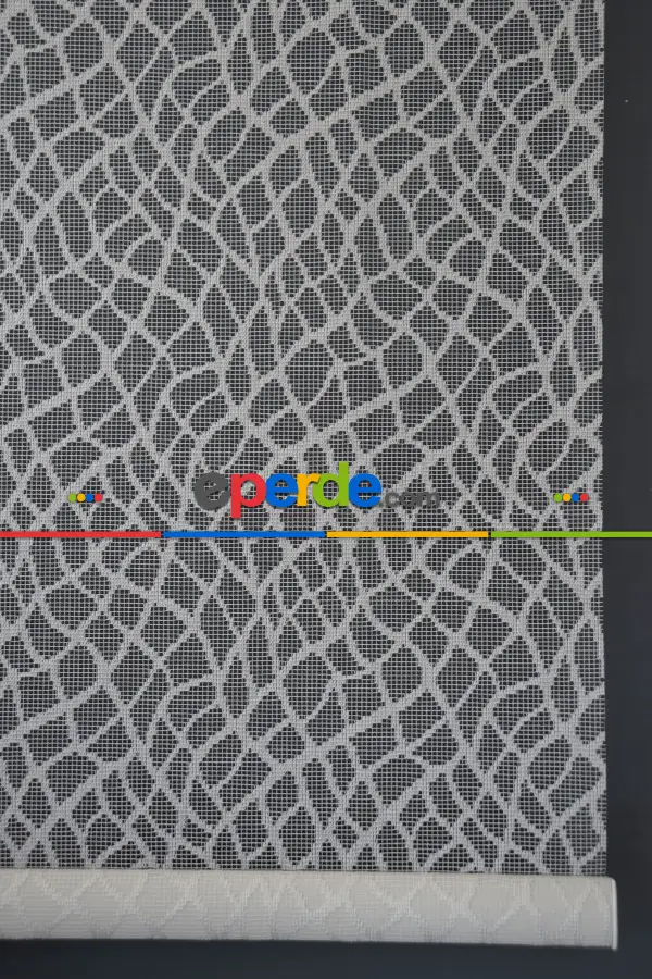 Halim Perdesan Dacuz-93 Beyaz Renk Etekli Veya Eteksiz Çift Mekanizmalı Tül Stor Perde