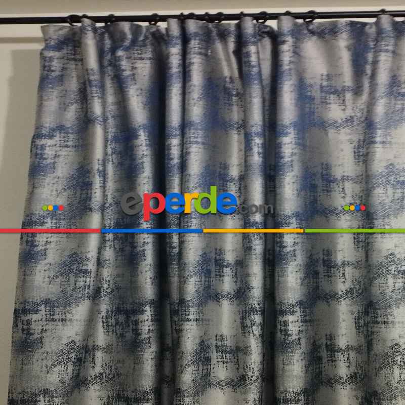 Geniş Enli Jakarlı Dokuma Salon Yatak Odası Lüks Perdeler 33 Renk Seçenekli