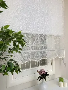 Mutfak - Yeni Sezon !! Çiftli Sistem Tül Stor Perde Ve Stor Perde- Ekru