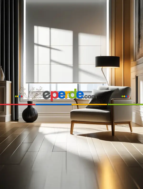 Kampanyalı - Ekru Mat Düz Stor Perde - Aluminyum Kasa - Kornişe Kolay Montaj Aparatlı - Matkap Tornavida Olmadan 30sn'de Montaj