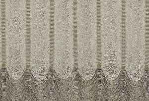 Drape Dar Bantsız Çift Renk Yarım Şelale İp Perde Beyaz Altın - Bej Gümüş- Beyaz-bej-altın Simli-gümüş Simli