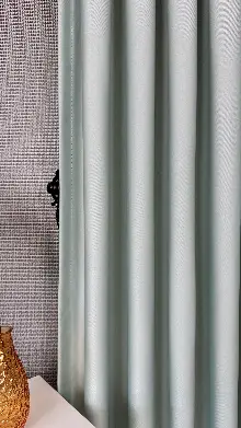 Açık Su Yeşili Blackout - Karartma Fon Perde, Premium Kalite Serisidir, %90 Oranında Işığı Keser