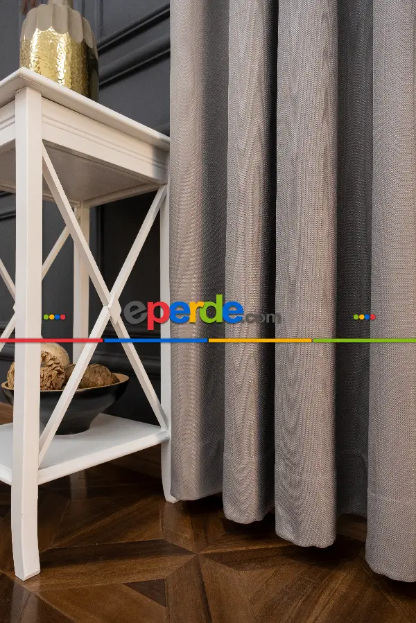 Salon - 2023 Trend Sade Ve Işıltılı Fon Perde